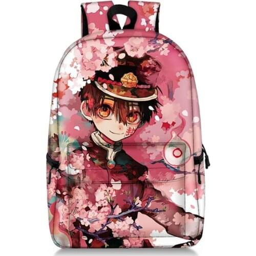 Backpack Toilet-bound Jibaku Shounen Hanako-kun Mochila Travel Bags Anime Men&Women Capacity School Bags for Teenage Mochilas