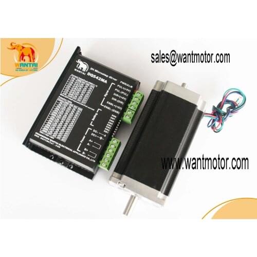 High Powerful Nema 23 Stepper Motor 425oz-in CNC Matching Driver 4.2A, 50VDC,125 Microstep Engaving Mill