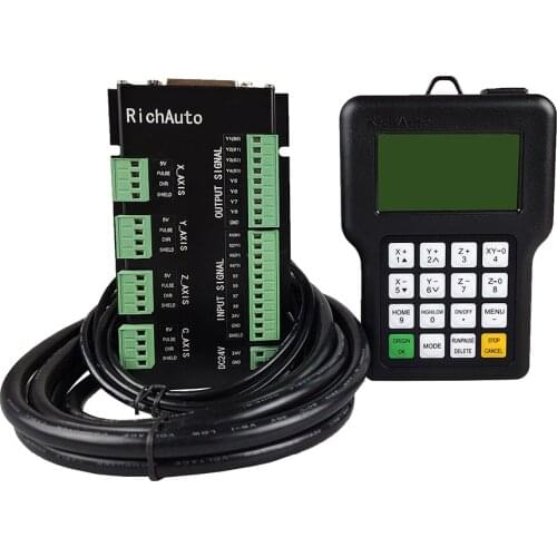 CNC motion control system English version RichAuto-DSP A11E, a three-axis controller for engraving and cutting