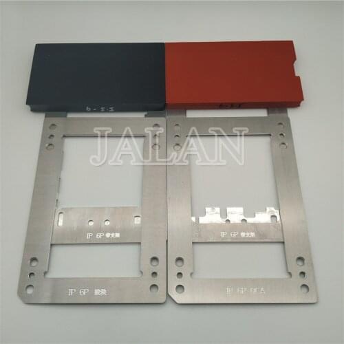 Ymj oca glass laminating mold for iphone 6 plus lcd touch screen glass oca polarized sticker laminating mold with base mold use