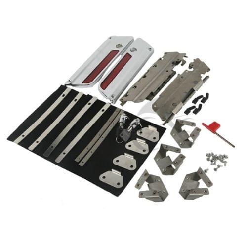 TCMT Hard Saddle Bags Hardware Latch Lock Hinges Kit For Harley Touring Electra Street Road Glide Ultra Classic FLHT FLHX FLHTCU
