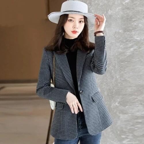 Женские шерстяные пиджаки UHYTGF China At AliExpress