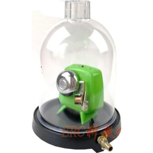 Vacuum Hood Suction Disc Bell in Vacuum Laboratory Plastic Jar Sound Physics Scientific Experimental Tool