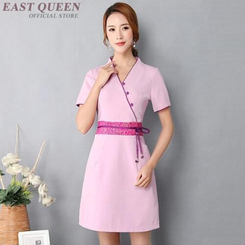 Spring Summer Massage Clothing Beautiful Uniform Beautician Clothes Workwear Wholesales Spa Dress Beauty Salon Uniform AS135