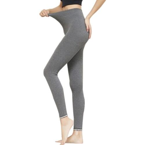 High Quality Solid Cotton Tights Flexible Push Up Leggings For Womens