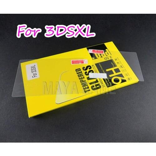 For Nintendo 3DS XL/LL 3DSXL/3DSLL Top Tempered Glass LCD Screen Protector Bottom PET Clear Full Cover Protective Film Guard