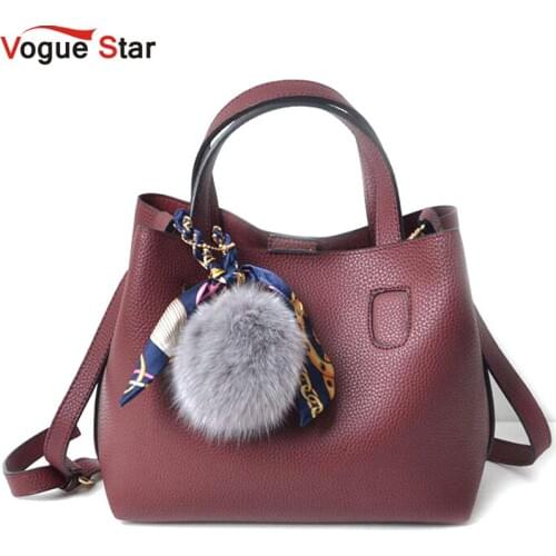 Vogue Star Litchi Pattern PU Leather Women Handbag Two Pieces Shoulder Bag Girls Small Casual Shopping Women Bag LB301