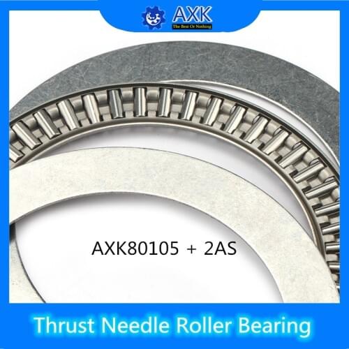 AXK80105 + 2AS Thrust Needle Roller Bearing With Two AS80105 Washers 80*105*6mm ( 5 Pcs) AXK80105 889116 NTB80105 Bearings