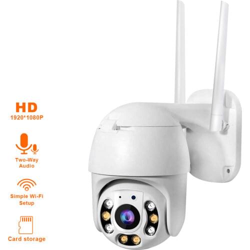 Home Camera Wireless Wifi Waterproof IP 1080P HD Speed Dome Rotating Head Night Vision Outdoor Security Surveillance Cam
