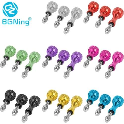 BGNing Aluminum Alloy M5 Thumb Knob Bolt Nut Screw CNC Mount for GoPro Hero 8 7 6 5 XiaoYi 4K SJCAM for OSMO Action Camera