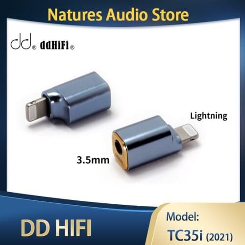 DD ddHiFi All-New Aluminum Alloy TC35i (2021) Light-ning to 3.5mm Headphone Adapter for iOS iPhone / iPad / iPod Touch