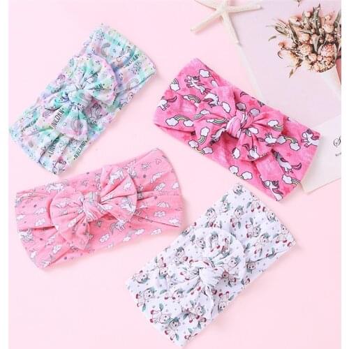 European New Bow Knot Headband 3D Pumpkin Print Hairband Halloween Christmas 0-8T Kid Headband Hair Band Turban Hair Accessories