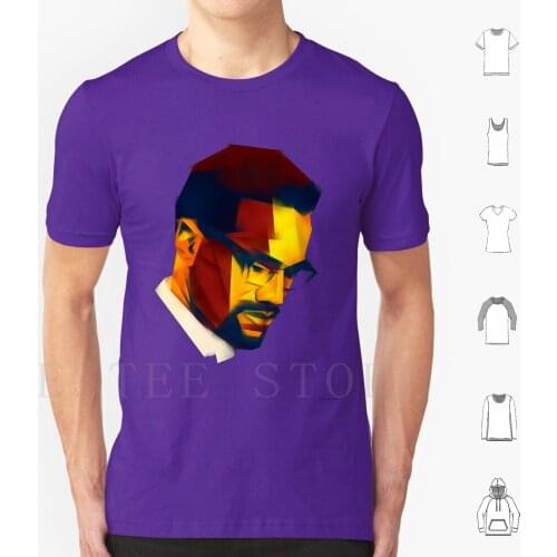 The X T Shirt Print Cotton Malcolm In The Middle Political Civil Right Al Hajj Malik Al Shabazz Faceted Artist Instaart