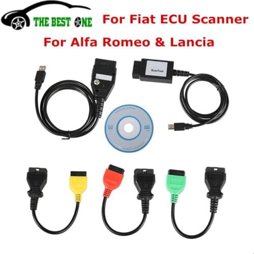 Best Quality For Fiat ECU Scanner Diagnostic Scanner Tool For Fiat ECU Programmer With 5pcs Full Cables For Alfa Remeo & Lancia