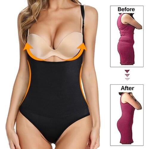 Latex Shapewear Bodysuit Tummy Control Full Body Shaper Slimming Butt Lifting Underwear Waist Cinchers Trainer Corsets