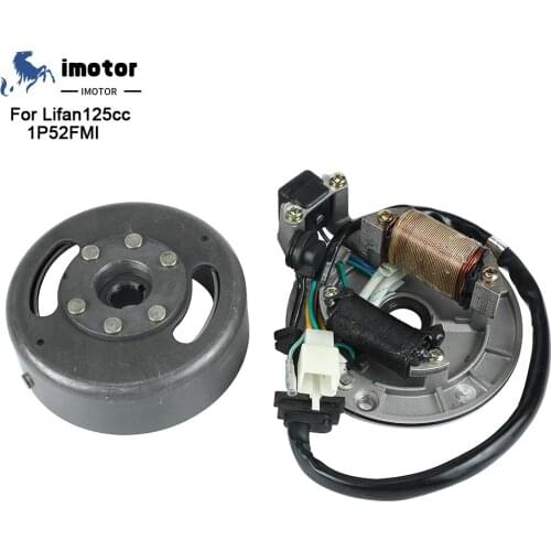 50cc 110cc 125cc Motorcycle AC Lgnition Magneto Stator Magneto Flywheel Kit For Lifan Horizontal Engines Dirt Pit Bikes