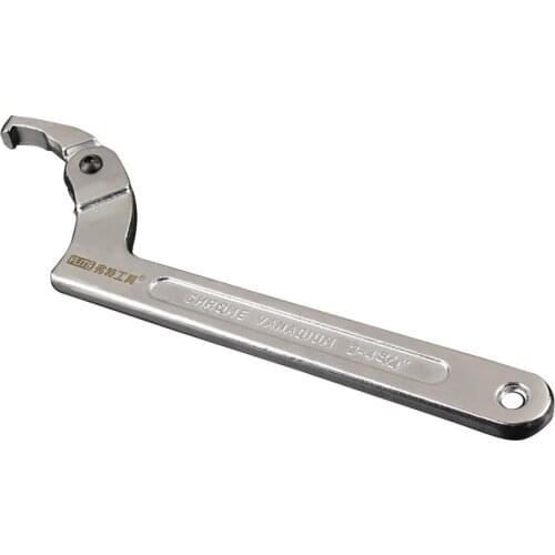 Multifunctional Chrome Vanadium Adjustable Square Head and Round Head Spanner Hook Wrench Tools Hand Tool