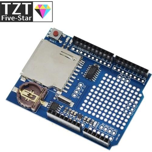 TZT Data Logger Module Logging Recorder Shield V1.0 for Arduino UNO SD Card