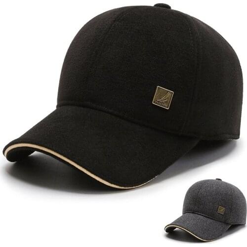 Mens Baseball Cap Oversize with Earmuffs To Keep Warm In Winter Hats for Men Dad Hat Snapback Kpop Trucker Hat Ball Caps for Men