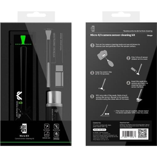 M 4/3 camera sensor cleaning swab kit 12 swabs & cleaning fluid for Olympus Panasonic ILDC cameras