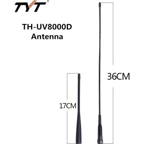 Original TYT Dual Band 136-174/400-520MHz UV SMA-Male Antenna for TYT TH-UV8000D TH-UV8000E TH-UV8000SE Walkie Talkie
