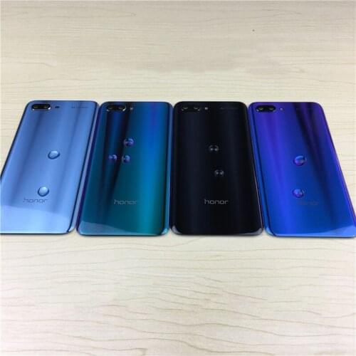 Original 3D Glass For Huawei Honor 10 Back Glass Panel Battery Cover Rear Door Housing Replacement Honor10 Back Cover+Adhesive