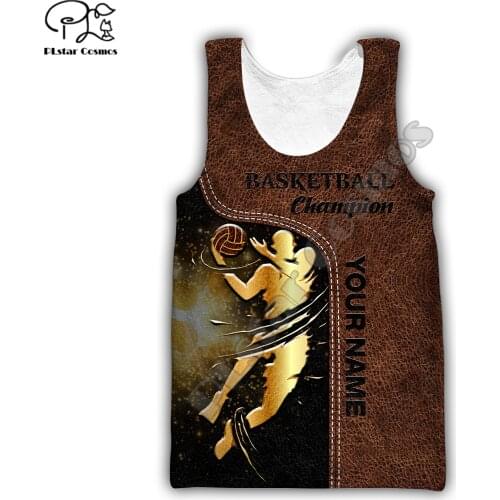 PLstar Cosmos Basketball Sports Cool Energy Passionate Summer Tank Top Fashion Women Men Casual 3DPrint Colorful Beach Vest J13