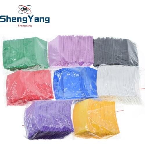 100PCS AA Size 5 Lithium Battery Heat Shrink Tube Li-ion Wrap Cover Skin PVC Shrinkable Tubing Film Sleeves Insulation Sheath