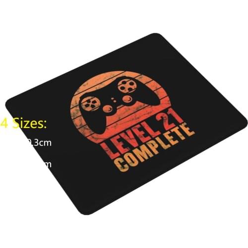 Level 21 Complete Vintage Shirt 21th Wedding Anniversary Tee Mouse Pad DIY Print Anniversary Gamers Gift