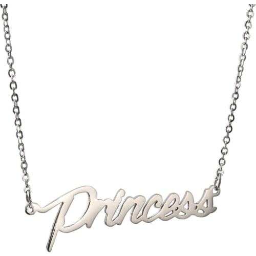 Customized Necklace Stainless Steel Necklace Nameplate Choker Pendant English Name Jewelry Necklace 45 Fonts AAA Quality