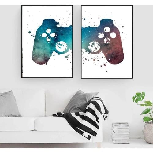 Abstract Game Console Control Handle Posters and Prints Canvas Paintings Wall Art Pictures for Living Room Decor No Frame