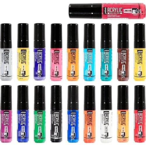 Pebeo Acrylic Markers 15 mm France 19 Colors