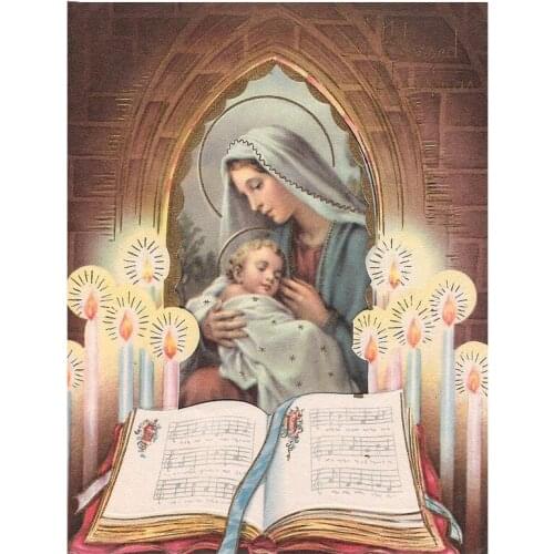 Diamond Painting Religious Icon Full Square/Round Drill Picture of Rhinestone Mosaic Cross Stitch With Diamonds Home Decor BY817