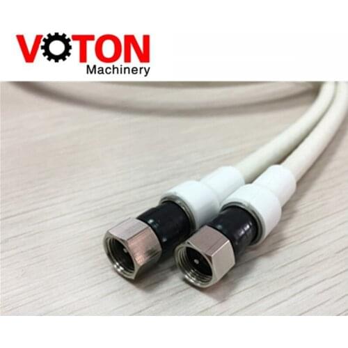 Free shipping China Mainland Assembly RG6 Jumper Cable F Male Plug Connector Type RG6 Jumper Cable length 1.5 Meter