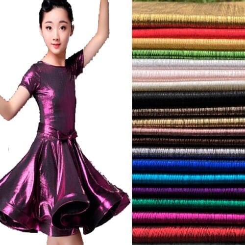 Bronzed fabric shiny lycra stretchy fabric bronzing costume cosplay tilda doll fabric DIY stage cosplay Dress 50*150cm