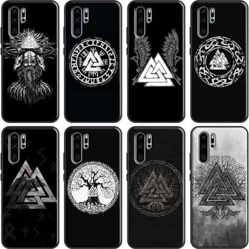Valknut Odin Case For Huawei P Smart 2019 Z Nova 5T P40 P20 P30 Pro Mate 20 Lite Honor 10i 8X 9X Cover