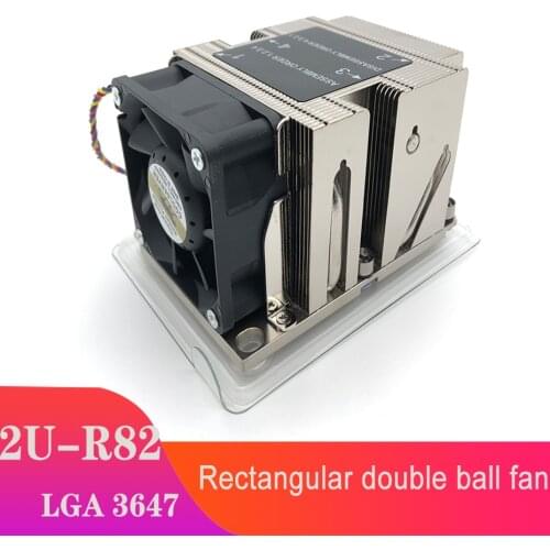 COOLSERVER 2U R82 CPU Server Workstation Cooler 3 Heatpipe Active Cooling for Intel LGA3647 All copper base