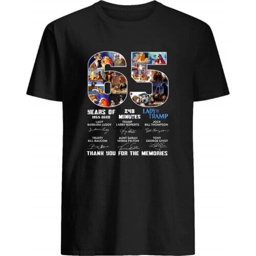 Lady Movie and The Tramp 65 Years of 1955 2020 248 Minutes cast Signed Gift for Female Women Tee T shirt