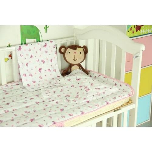 Hot sell of 2016 Baby Cot Cribs Bedding sets , quilt +sheet+pillow+2 pillow bag