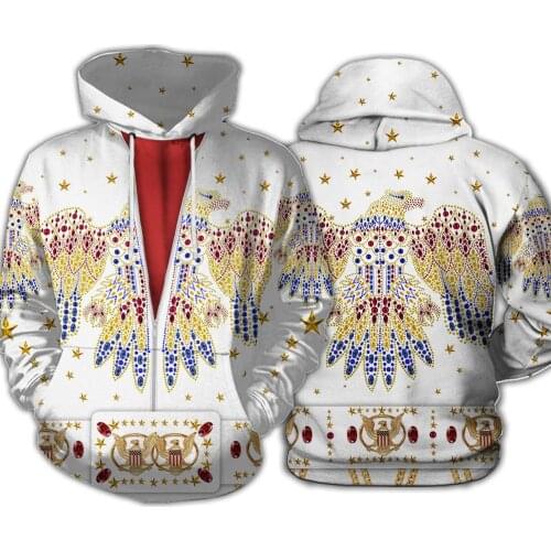 Hipster Super Star Singer ELVIS OVERALL Men Women Hoodie 3D Printed Fashion Hooded Sweatshirt Long Sleeve Pullover Hip Hop Style