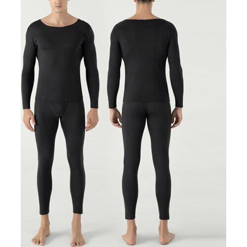 Men Warm Thick Autumn Winter Thermal Underwear Sets Male Velvet O Neck Long Johns Thermal Underwear For Men Shirt Leggings