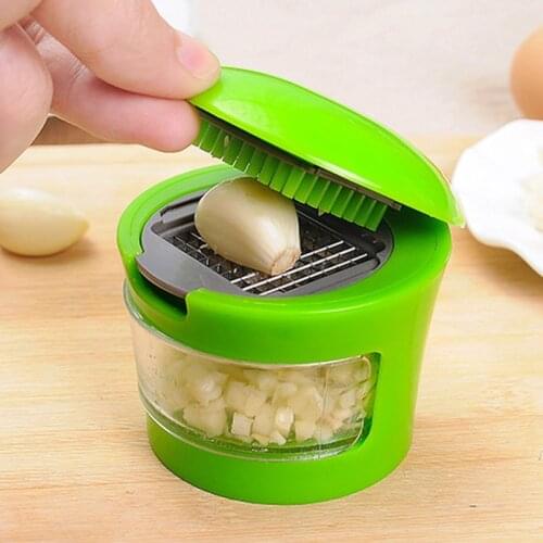 Kitchen Gadgets Garlic Press Garlic Crusher Chopper Mincer Stainless Steel Cooking Vegetable Ginger Handheld Ginger Mincer Tools