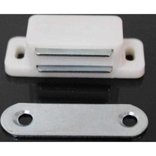 4pcs Plastic Magnetic Cupboard Catch Cabinet Door Stopper Self-Aligning Cabinet Kitchen Door Cupboard Magnet