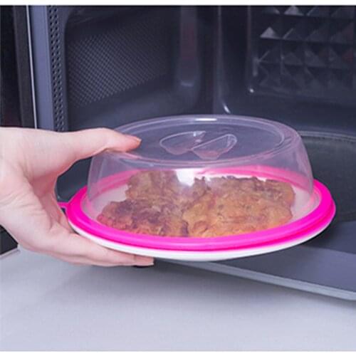Oven Food Cover Plastic Microwave Bowl Splatter Lid Heat-Resistant Heating Protector Food Preservation Cover Kitchen Tools