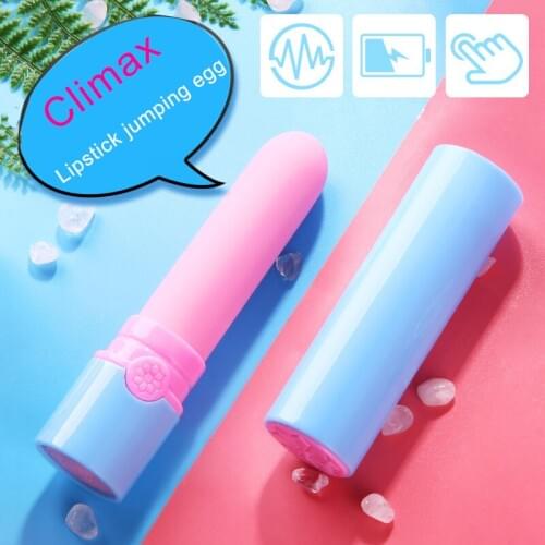 Mini Women Adult Product Discreet Women Lipstick Vibrator Electric Vibrating Jump Egg Waterproof Bullet Massage Sex Toy Women