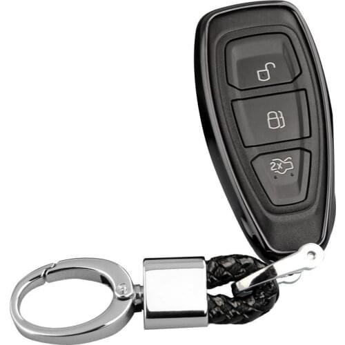 Soft TPU Car Key Protect Case Cover For FORD C-MAX FOCUS RS ST Fiesta Hatch car styling key ring shell cover 2020 Key Case Cover