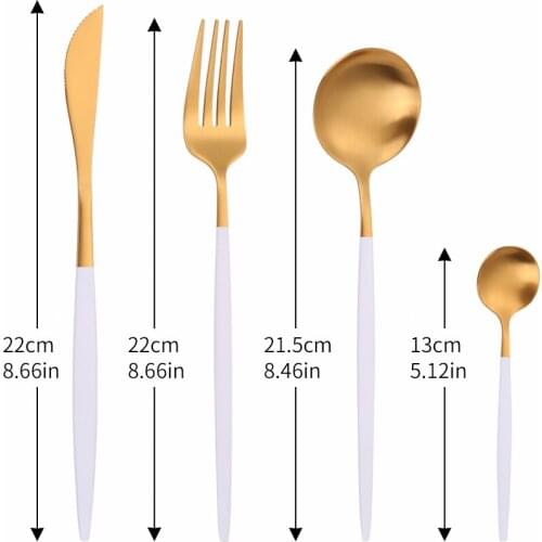 4Pcs Matte Steel Cutlery Tableware Set Dinnerware Dinner Flatware Set Kitchen Wedding Forks Knives Spoons Set Thin Silverware