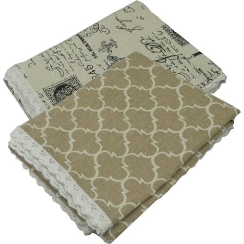 Rectangle Print Cactus Lattice Lace Linen Cotton Tablecloth Home Table Cover Desk Cloth Wipe Cover Christmas Dinner Table Cloth