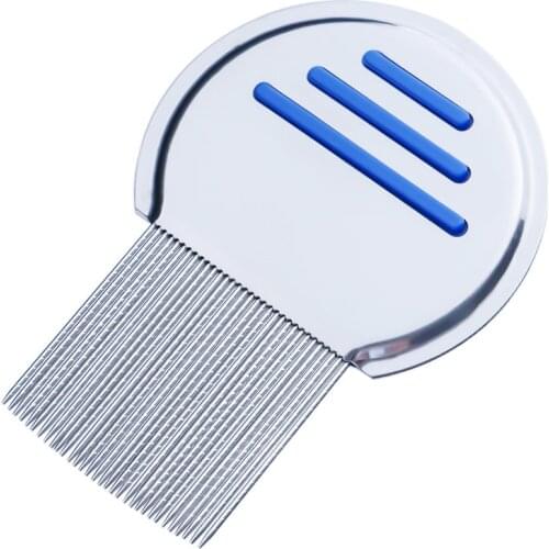 1PC Stainless Steel Kids Hair Terminator Lice Comb Nit Free Rid Headlice Super Density Teeth Remove Nits Comb Hair Tool Dropship