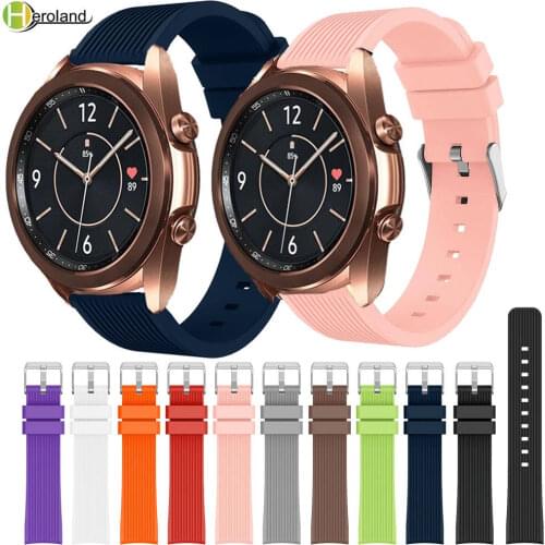 Replacemet strap band For Samsung Galaxy Watch 3 41mm wristband 20mm for Samsung Galaxy Watch 42mm Watchband Bracelet Silicone